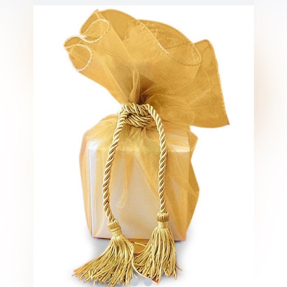 Organza Gift wrap with tassel Assorted colors
